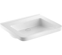Geberit Selnova Comfort Square lavabo 65x55 cm rectangulaire classique pour les handicapés blanc 500.790.01.7