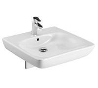 Geberit Selnova Compact lavabo 55x55 cm carrée classique pour les handicapés blanc 501.461.00.7