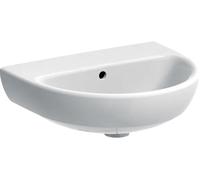 Geberit Selnova lavabo 50x41 cm semi-circulaire classique blanc brillant 500.294.01.7