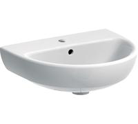 Geberit Selnova lavabo 50x41 cm semi-circulaire classique blanc brillant 500.295.01.7