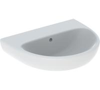 Geberit Selnova lavabo 55x44 cm semi-circulaire classique blanc brillant 500.304.01.7