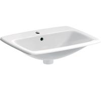 Geberit Selnova lavabo 55x45 cm rectangulaire encastrée blanc brillant 500.306.01.1