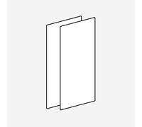 Geberit Set de portes de rechange pour armoire de toilette Option Basic, 595364000,