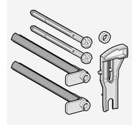 Geberit Set de tiges de plaque de déclenchement, 241465001,
