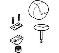 Geberit set d'écoulement de baignoire chromé 241989211 parties visibles avec entrée
