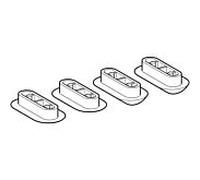 Geberit set tampon pour WC siège 598014000 kit de service, +/- 2 mm, 2 pièces chacun.