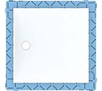 Geberit Setaplano match0 154280111 carré, blanc -alpin, 100 x 100 x 4,5 cm