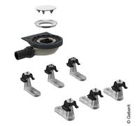 Geberit Setaplano Kit de montage brut avec 6 pieds, hauteur de trop-plein 30 mm, 154021001,