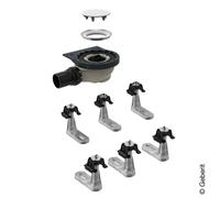 Geberit Setaplano Kit de montage brut avec 6 pieds, hauteur de trop-plein 50 mm, 154013001,