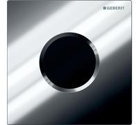 Geberit, commande pour urinoir avec déclenchement électronique du rinçage, alimentation par pile, plaque de recouvrement type 01, 116031215, Couleur: Chromé brillant - CM