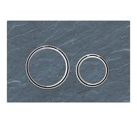 Plaque d'actionnement ronde Geberit Sigma 50 115884JM1 Mustang Slate, pour double chasse