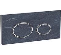 Plaque d'actionnement ronde Geberit Sigma 50 115884JM1 Mustang Slate, pour double chasse