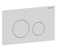 Geberit Plaque de commande Sigma 40 Round 115628SI1 ronde blanche pour double chasse d'eau