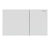 Plaque de fixation Geberit Sigma70 pour rinÃ§age Ã 2 quantitÃ©s, 115.622., Coloris: Acier inoxydable laquÃ© blanc mat - 115.622.JT.1
