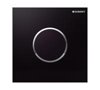 Geberit Sigma bouton de chasse d'eau pour urinoir chrome brillant-noir 116.035.KM.1