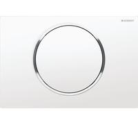 Geberit Sigma bouton de chasse d'eau pour WC chrome brillant-blanc 115.758.KJ.5