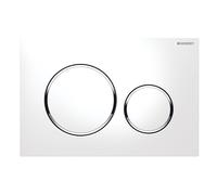 Geberit Sigma bouton de chasse d'eau pour WC chrome brillant-blanc 115.882.KJ.1