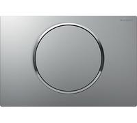 Plaque de fixation Geberit Sigma10 pour rinÃ§age et arrÃªt de la chasse deau, Coloris: chromÃ© mat, revÃªtement easy-to-clean / poli - 115.758.JQ.5