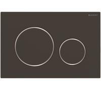 Geberit Sigma bouton de chasse d'eau pour WC chrome brillant-noir 115.882.14.1