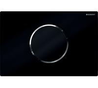 Geberit Sigma bouton de chasse d'eau pour WC chrome brillant-noir 115.908.KM.6