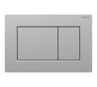 Geberit Sigma01 plaque de déclenchement - chasse à 2 touches - carré - chrome mat laqué 115.660.JQ.1