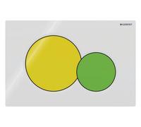 Geberit Sigma01 - Betätigungsplatte für 2-Mengen-Spülung gelb grün