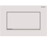Geberit Sigma10 1M bouton de chasse d'eau pour WC chrome brillant-blanc 115.893.JT.1