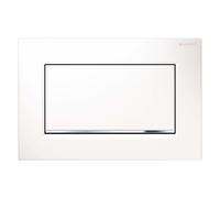 Geberit Sigma10 1M bouton de chasse d'eau pour WC chrome brillant-blanc 115.893.KJ.1