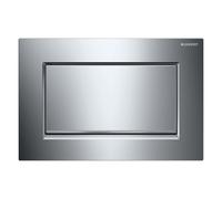 Geberit Sigma10 1M bouton de chasse d'eau pour WC chrome brillant-chrome mat 115.893.KY.1