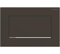 Geberit Sigma10 1M bouton de chasse d'eau pour WC chrome brillant-noir 115.893.14.1
