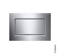 Geberit Sigma30 - Plaque de commande pour WC chrome/chrome / chrome soyeux brillant