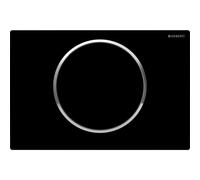 Geberit Sigma 10 plaque de déclenchement 115758KM5 noir, chromé brillant