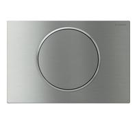 Geberit Sigma10 - Plaque de commande pour WC avec pour chasses d'eau à 1 volume acier inoxydable brossé / acier inoxydable brossé