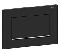 Geberit Plaque d'actionnement Sigma10 Square 115893141 laquée noir mat, chromée haute brillance