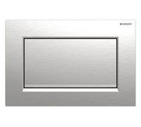 Geberit Sigma 10 Square Plaque d'actionnement 115893KX1 Cr brossé / chromé brillant