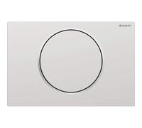 Plaque de fixation Geberit Sigma10 pour rinÃ§age et arrÃªt de la chasse deau, Coloris: chromÃ© mat, revÃªtement easy-to-clean / poli - 115.758.JQ.5