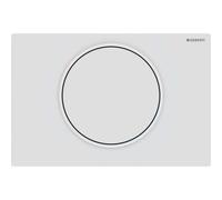 Geberit Sigma10 plaques de déclenchement pour le rinçage-arrêt du rinçage, 115.758.01.5, Couleur: laqué blanc mat, revêtement easy-to-clean / blanc