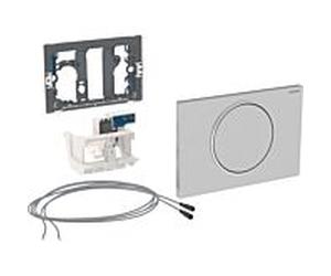 Geberit Sigma10 WC control 115863SN5 Inox , Kabel / net, 2000 rinçage, pour 2000 support