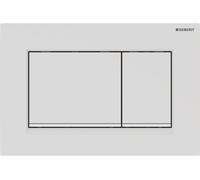 Plaque de fixation Geberit Sigma30, pour rinÃ§age Ã 2 quantitÃ©s, Coloris: laquÃ© blanc mat, revÃªtement easy-to-clean / blanc - 115.883.01.1