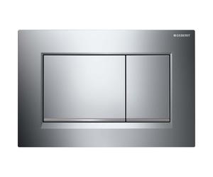 Geberit Sigma20 bouton de chasse d'eau pour WC chrome brillant-chrome mat 115.883.KH.1