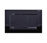 Geberit Sigma20 bouton de chasse d'eau pour WC chrome brillant-noir 115.883.KM.1