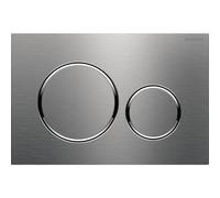 Geberit Sigma20 plaque de commande - chasse à 2 touches - boutons ronds - acier inoxydable brossé 115.882.SN.1