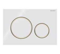 Geberit Sigma20 Plaque de commande couleurs blanc or blanc 115.882.kk.1