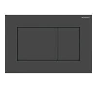 Geberit Sigma30 Plaque de déclenchement avec touche double chasse noir mat/noir 115883161
