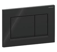 Geberit Sigma20 plaques de déclenchement, pour rinçage à 2 quantités, rectangulaire, 115883DW1, Couleur: noir / noir mat - CM