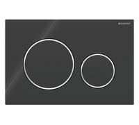 Plaque de commande double touche - Sigma 20 - noir GEBERIT