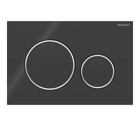 Plaque de commande double touche - Sigma 20 - noir GEBERIT