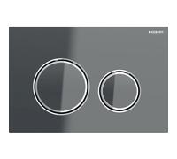 Plaque de commande Geberit Sigma21 pour rinÃ§age Ã 2 quantitÃ©s, couleur mÃ©tal chromÃ©, 115.884., Coloris: chromÃ© / lave - 115.884.JK.1