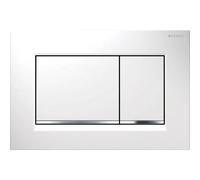 Geberit Plaque d'actionnement Sigma 20 Square 115883KJ1 blanc / chromé brillant