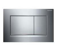 Geberit Sigma30 - Plaque de commande pièces de remplacement chrome ultra brillant / chrome ultra brillant / chrome brillant soyeux
